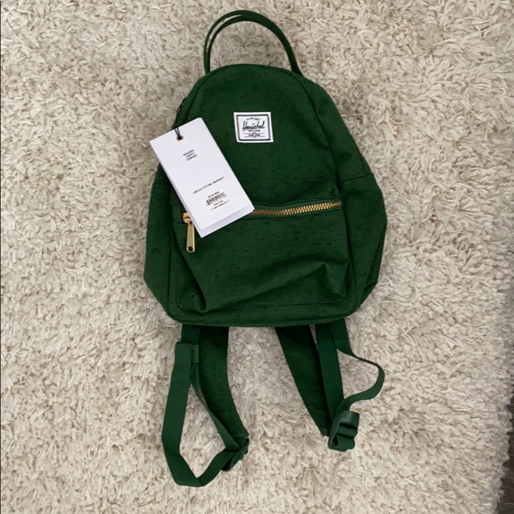 Herschel green mini nova backpack